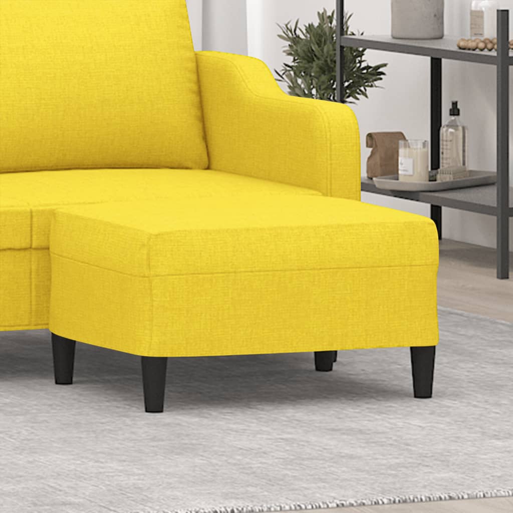vidaXL Footstool 60x50x41 cm fabric light grey