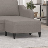 vidaXL Footstool 60x50x41 cm fabric light grey