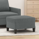 vidaXL Footstool 60x50x41 cm fabric light grey