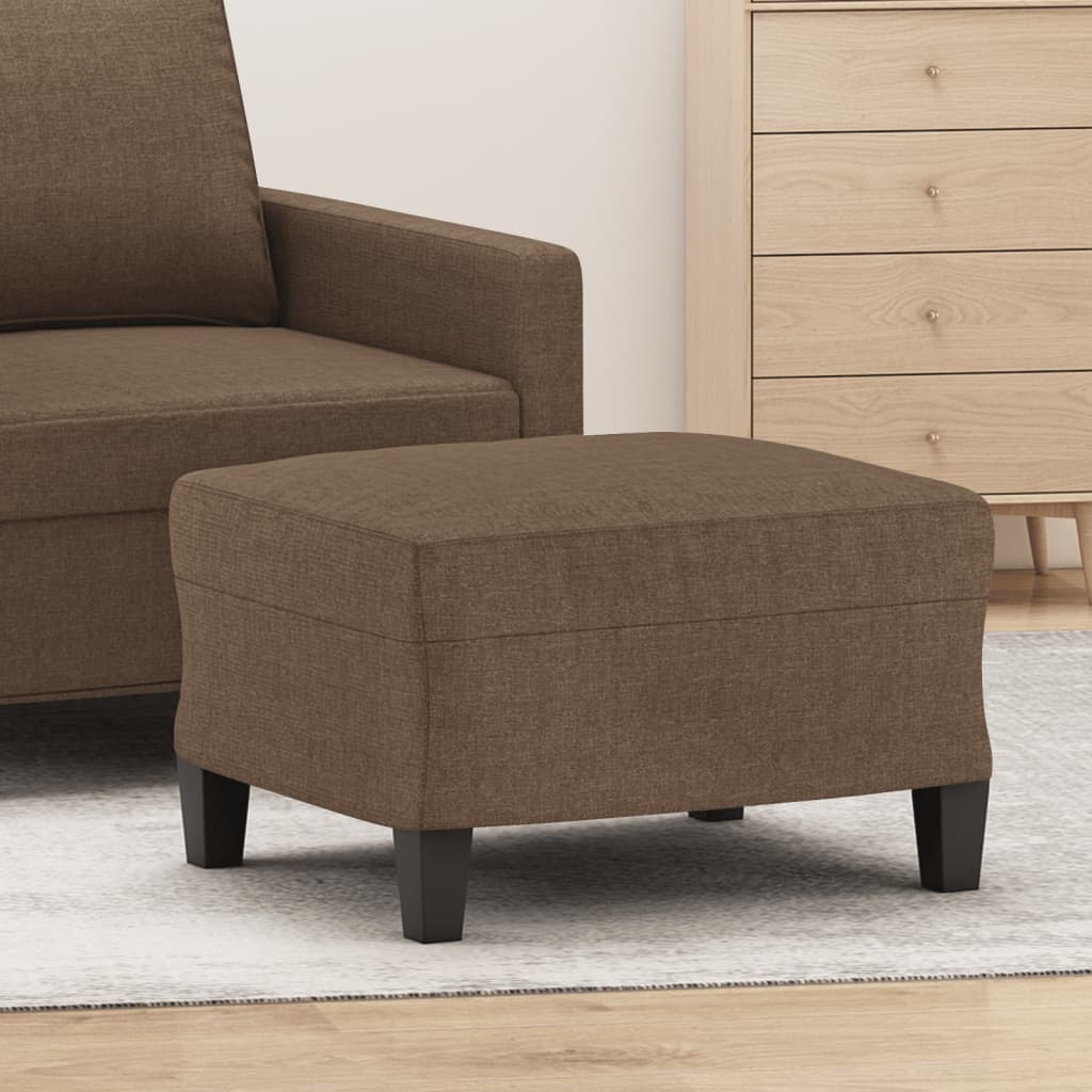 vidaXL Footstool 60x50x41 cm fabric light grey