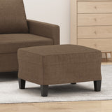 vidaXL Footstool 60x50x41 cm fabric light grey