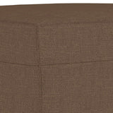 vidaXL Footstool 60x50x41 cm fabric light grey