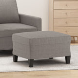 vidaXL Footstool 60x50x41 cm fabric light grey