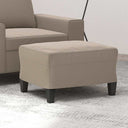 vidaXL Voetenbank 60x50x41 cm microvezelstof taupe