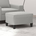 vidaXL Voetenbank 60x50x41 cm microvezelstof taupe