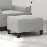 vidaXL Voetenbank 60x50x41 cm microvezelstof taupe