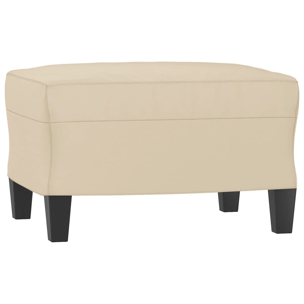 vidaXL Voetenbank 60x50x41 cm microvezelstof taupe