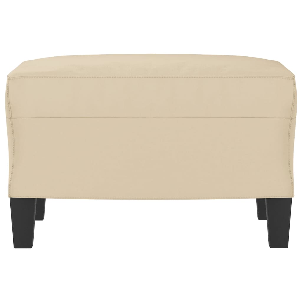 vidaXL Voetenbank 60x50x41 cm microvezelstof taupe