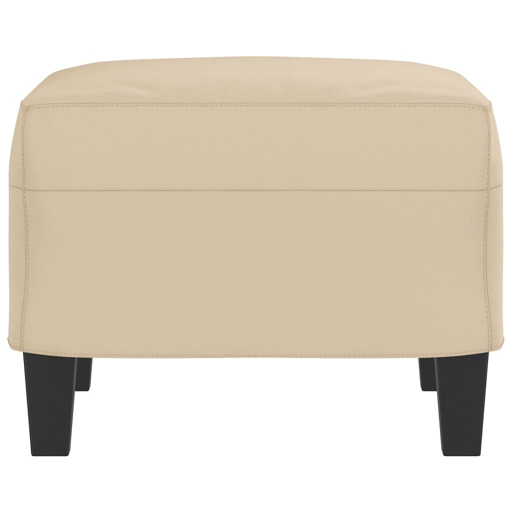 vidaXL Voetenbank 60x50x41 cm microvezelstof taupe