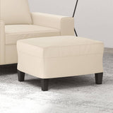 vidaXL Voetenbank 60x50x41 cm microvezelstof taupe