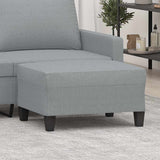 vidaXL Footstool 60x50x41 cm fabric light grey
