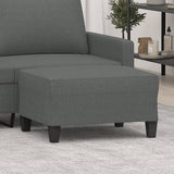 vidaXL Footstool 60x50x41 cm fabric light grey