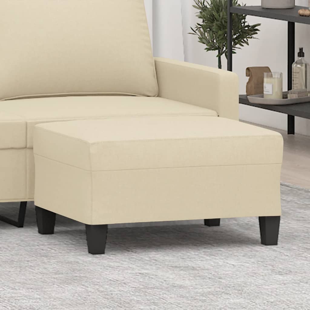 vidaXL Footstool 60x50x41 cm fabric light grey