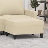 vidaXL Footstool 60x50x41 cm fabric light grey
