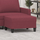 vidaXL Footstool 60x50x41 cm fabric light grey