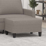 vidaXL Footstool 60x50x41 cm fabric light grey