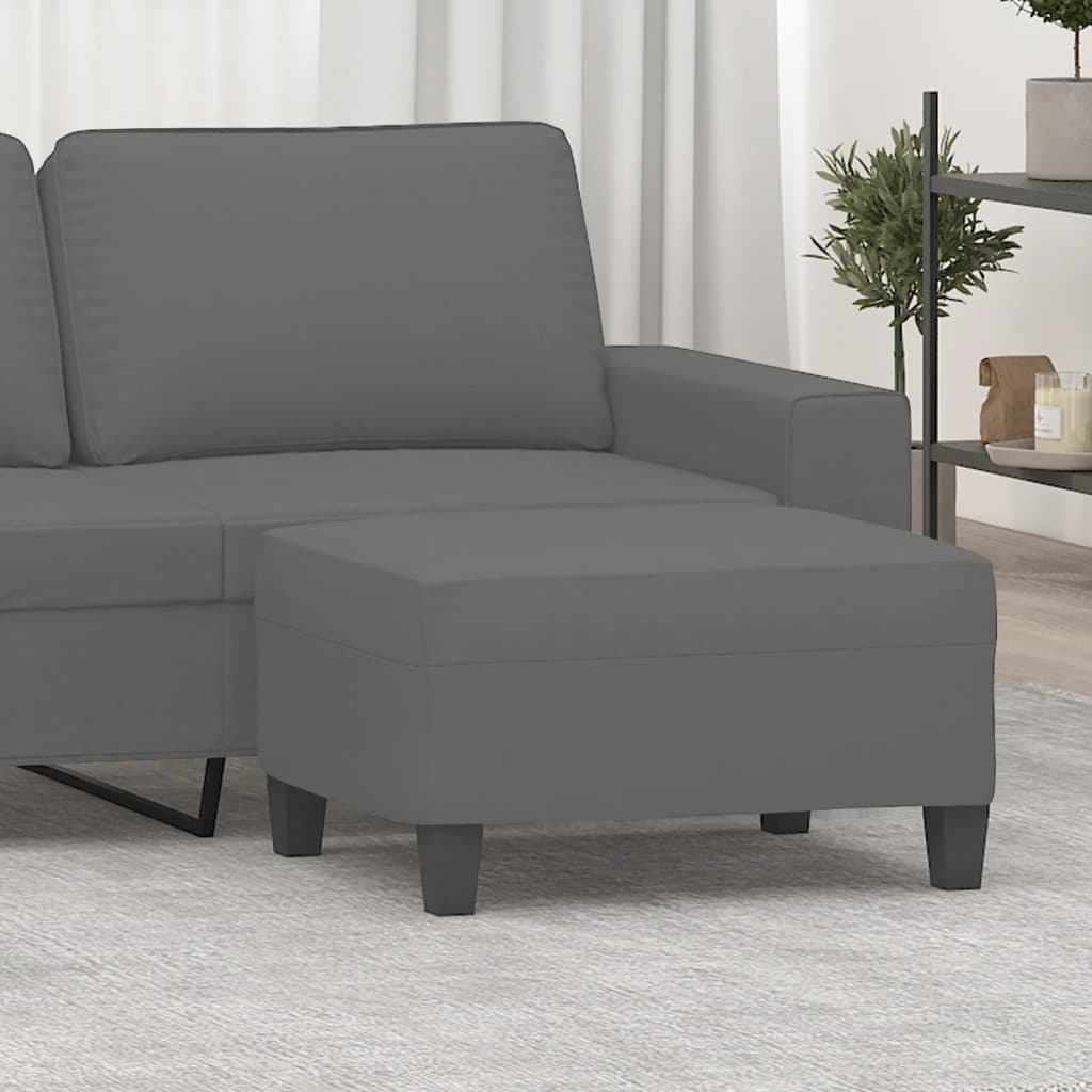 vidaXL Voetenbank 60x50x41 cm microvezelstof taupe