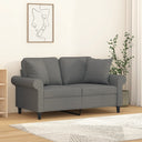vidaXL Sierkussens 2 st 40x40 cm stof lichtgrijs