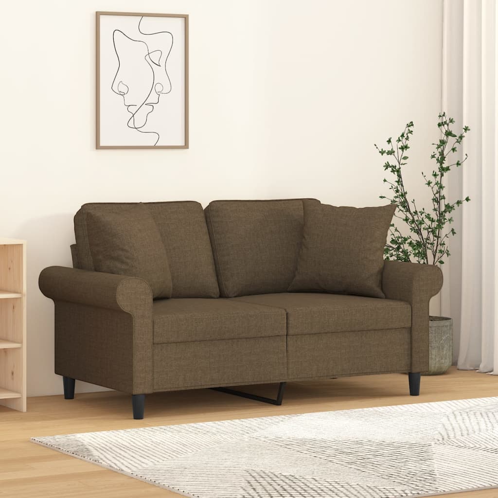 vidaXL Sierkussens 2 st 40x40 cm stof lichtgrijs
