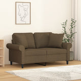 vidaXL Sierkussens 2 st 40x40 cm stof lichtgrijs