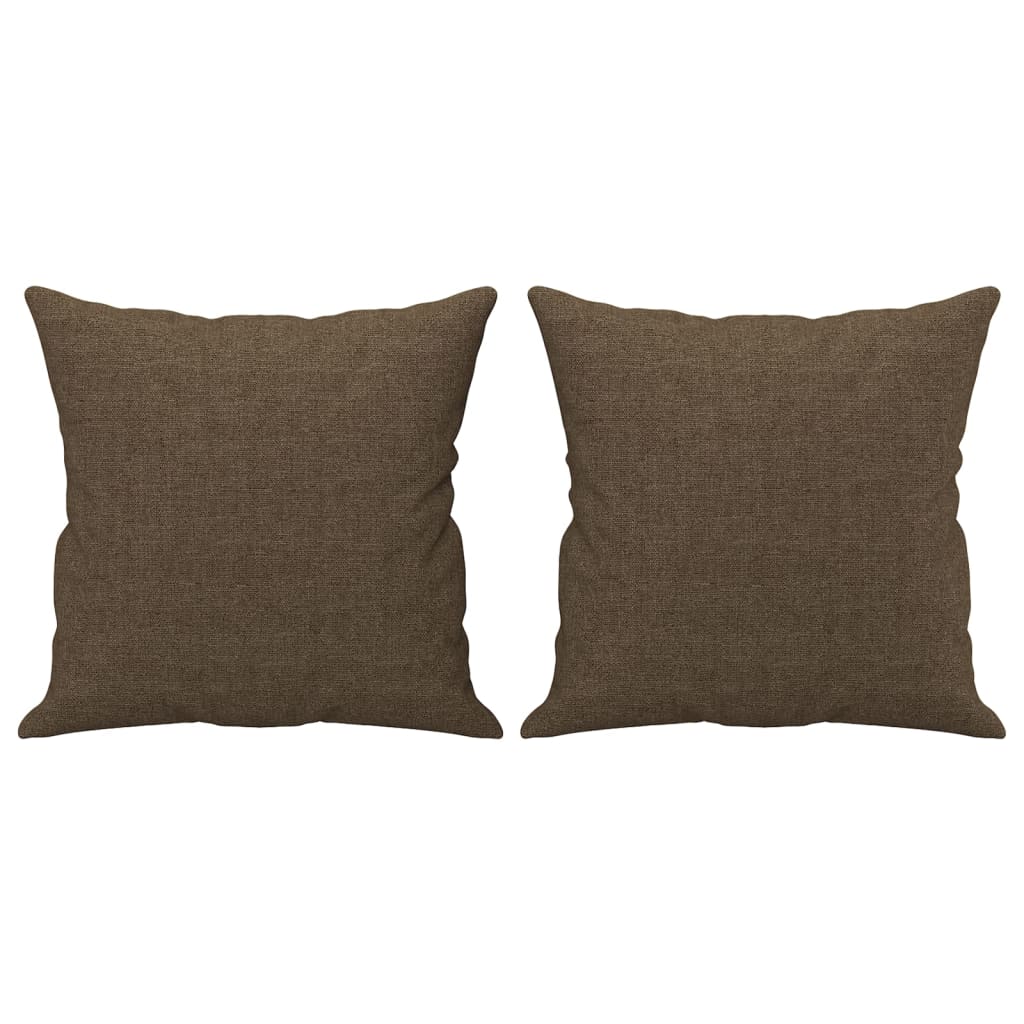 vidaXL Sierkussens 2 st 40x40 cm stof lichtgrijs