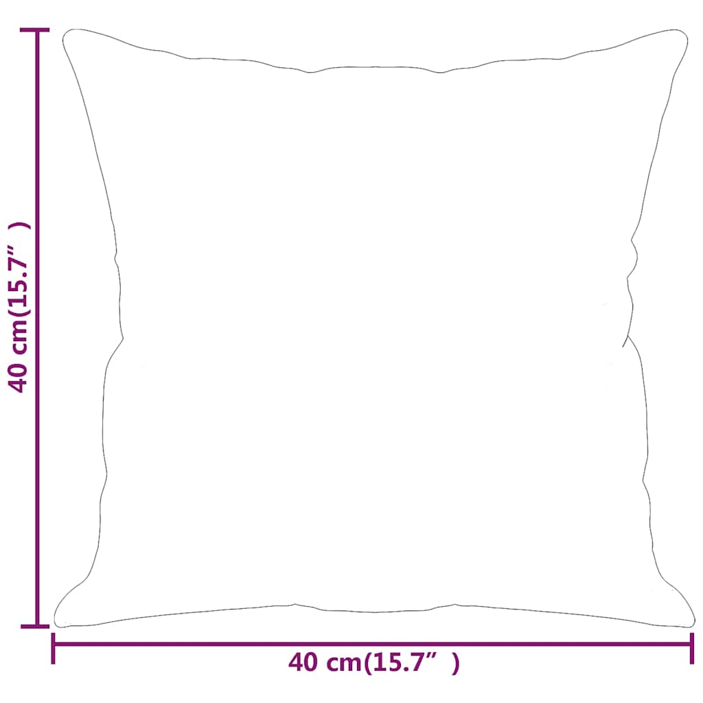 vidaXL Sierkussens 2 st 40x40 cm stof lichtgrijs