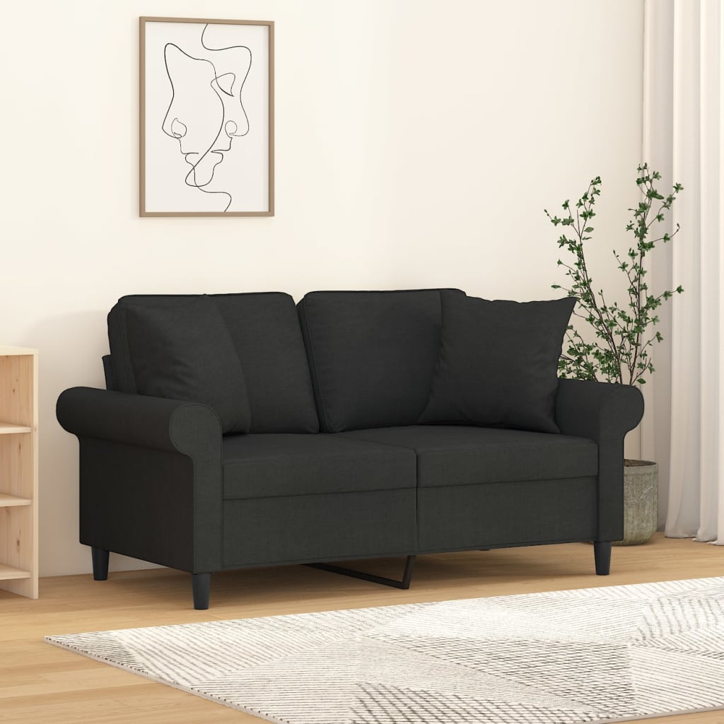 vidaXL Sierkussens 2 st 40x40 cm stof lichtgrijs