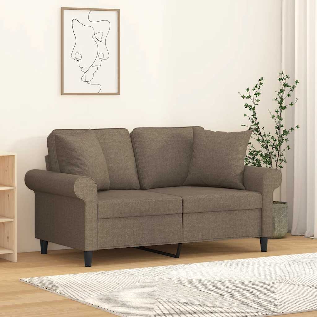 vidaXL Sierkussens 2 st 40x40 cm stof lichtgrijs