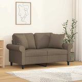 vidaXL Sierkussens 2 st 40x40 cm stof lichtgrijs