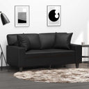vidaXL Throw pillows 2 pcs 40x40 cm artificial leather black