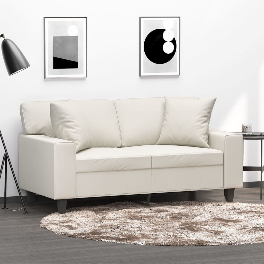 vidaXL Throw pillows 2 pcs 40x40 cm artificial leather black