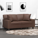vidaXL Throw pillows 2 pcs 40x40 cm artificial leather black