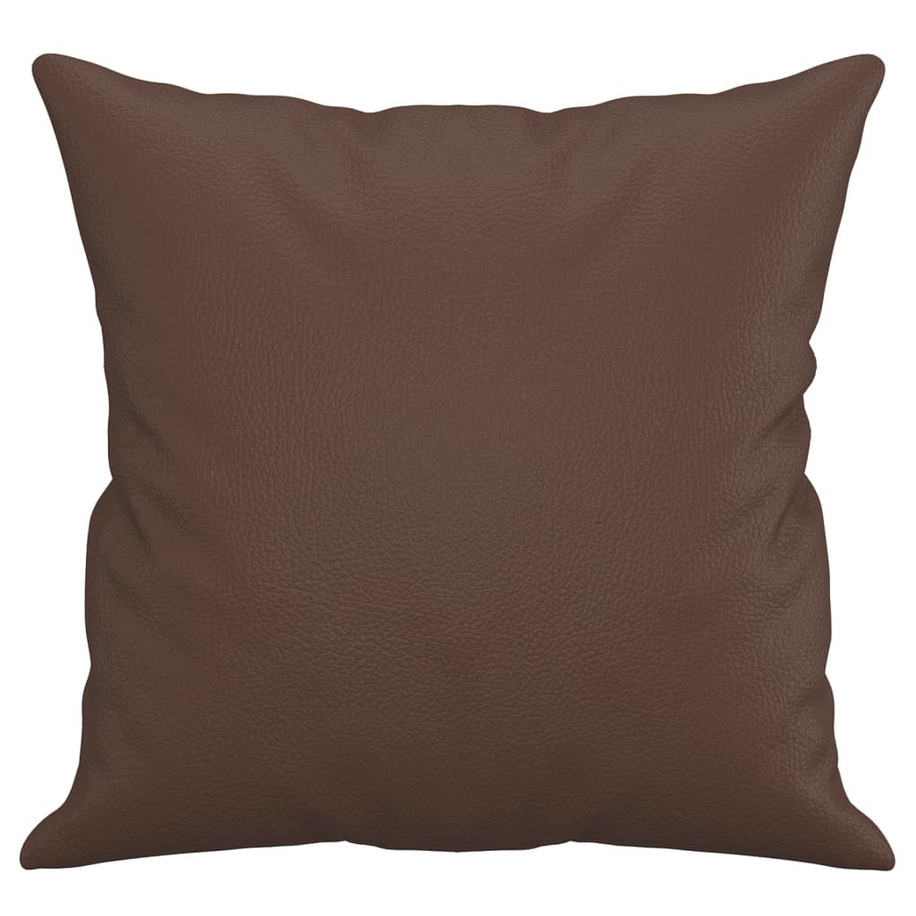 vidaXL Throw pillows 2 pcs 40x40 cm artificial leather black
