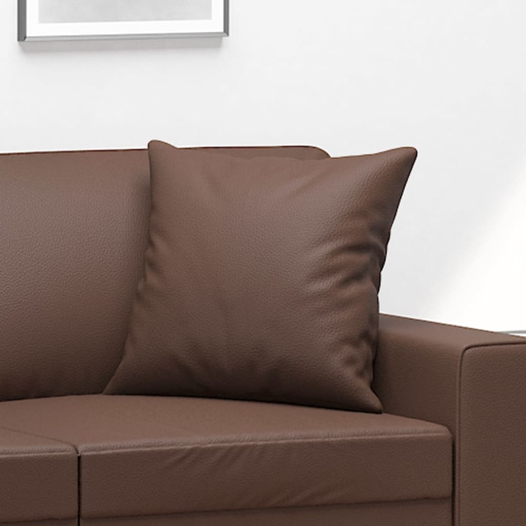 vidaXL Throw pillows 2 pcs 40x40 cm artificial leather black