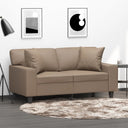 vidaXL Throw pillows 2 pcs 40x40 cm artificial leather black