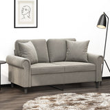 vidaXL Sierkussens 2 st 40x40 cm fluweel lichtgrijs