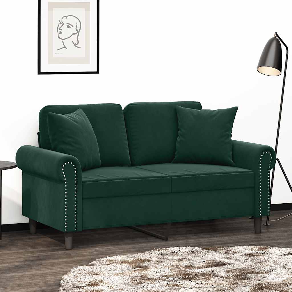 vidaXL Sierkussens 2 st 40x40 cm fluweel lichtgrijs