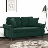 vidaXL Sierkussens 2 st 40x40 cm fluweel lichtgrijs