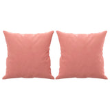 vidaXL Sierkussens 2 st 40x40 cm fluweel lichtgrijs