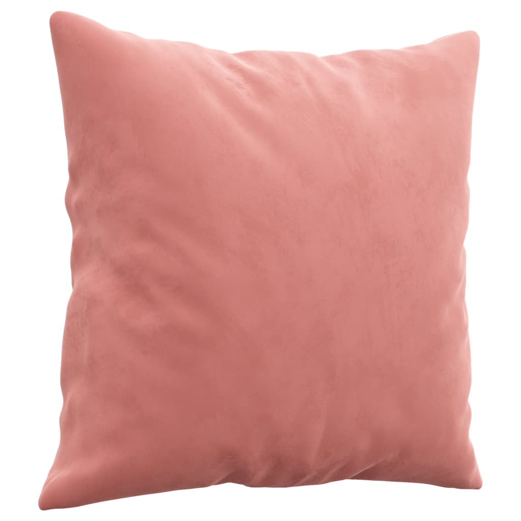 vidaXL Sierkussens 2 st 40x40 cm fluweel lichtgrijs