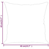 vidaXL Sierkussens 2 st 40x40 cm fluweel lichtgrijs