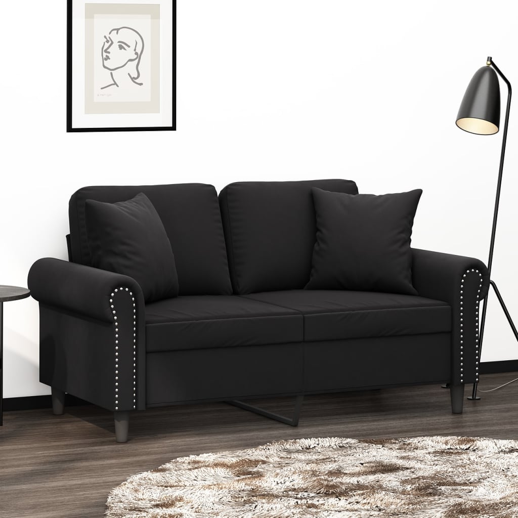 vidaXL Sierkussens 2 st 40x40 cm fluweel lichtgrijs