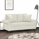 vidaXL Sierkussens 2 st 40x40 cm fluweel lichtgrijs