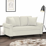 vidaXL Sierkussens 2 st 40x40 cm fluweel lichtgrijs