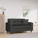 vidaXL Sierkussens 2 st 40x40 cm microvezelstof taupe