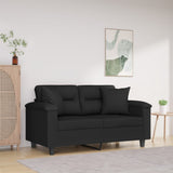vidaXL Sierkussens 2 st 40x40 cm microvezelstof taupe