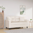vidaXL Sierkussens 2 st 40x40 cm microvezelstof taupe