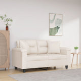 vidaXL Sierkussens 2 st 40x40 cm microvezelstof taupe