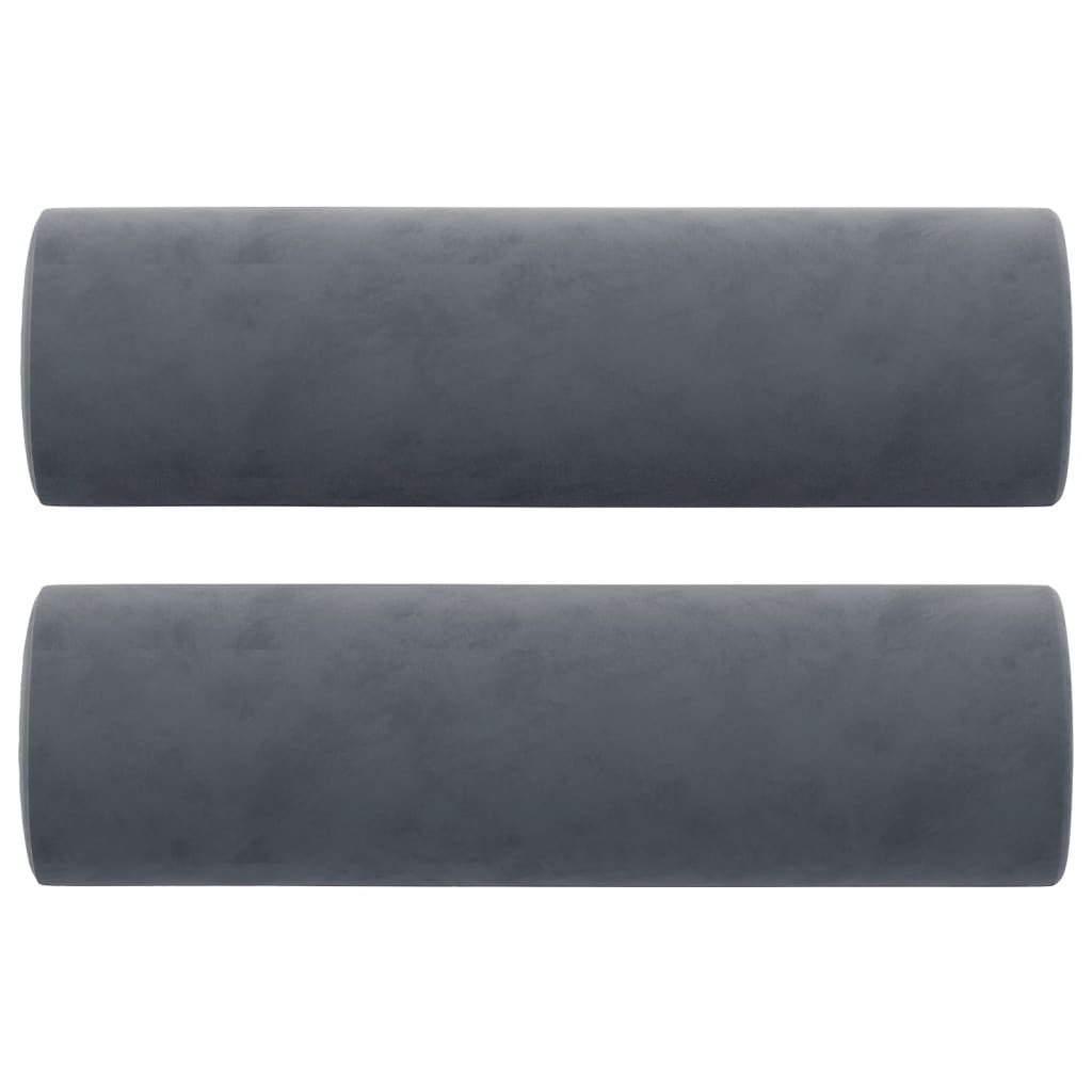 vidaXL Sierkussens 2 st 15x50 cm fluweel lichtgrijs