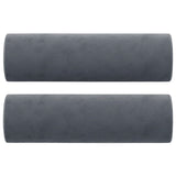 vidaXL Sierkussens 2 st 15x50 cm fluweel lichtgrijs